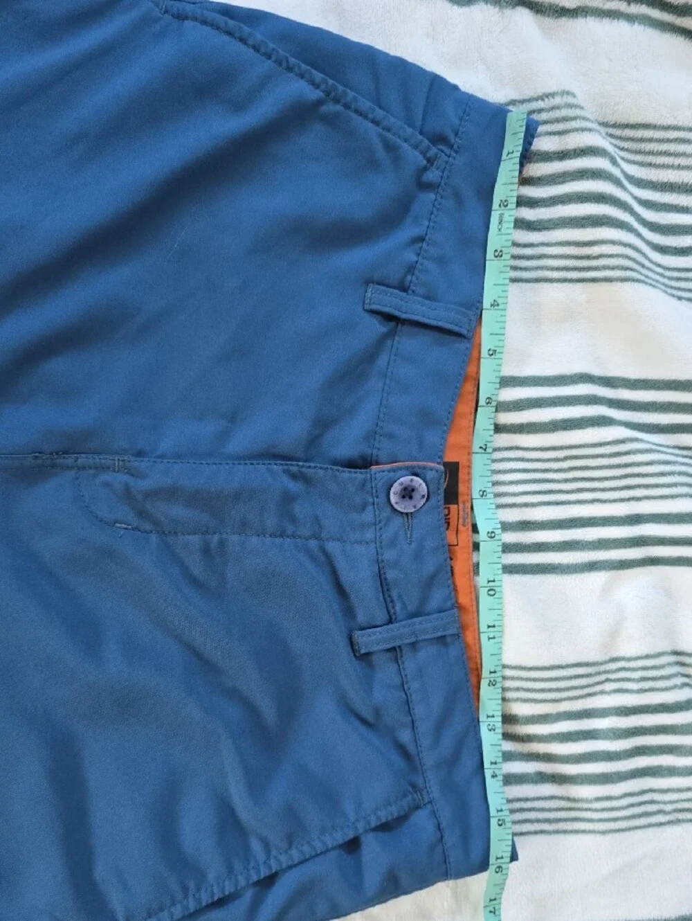 Rip Curl Men's Blue Flat Front Chino Shorts
